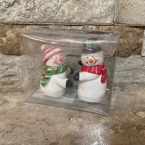 Sleigh Bell Bistro Ceramic Salt and Pepper Shakers Set of 2